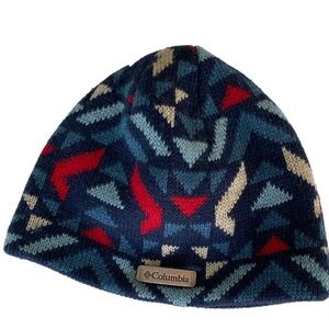 Columbia Sportswear Co. Youth Beanie Red White Blue Preowned OS